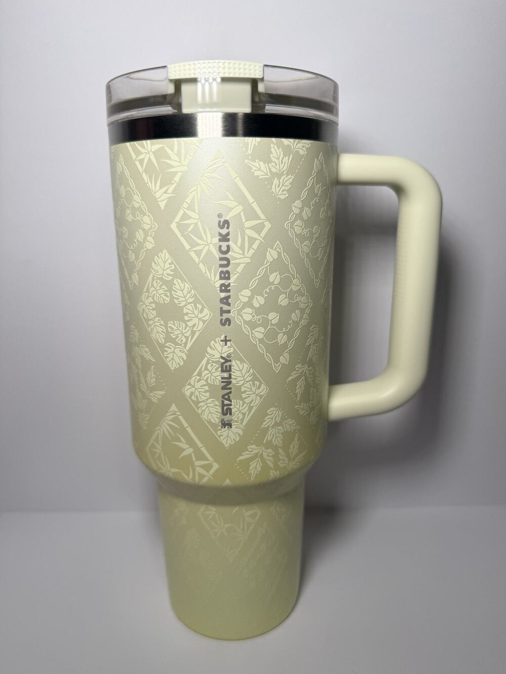 Stanley X Starbucks China SPRING GREEN Floral 40oz Protour Tumbler BNWT BNIB